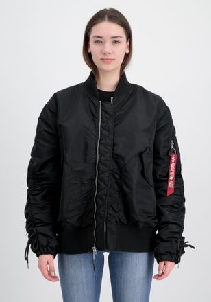 Alpha Industries Bomberjacke ALPHA INDUSTRIES CWU MA-1 Bomber Women, Damen, Gr. L/XL, schwarz, Obermaterial: 100% Nylon, Lining/F&uuml;llung: 100% Polyester, Jacken Bomberj