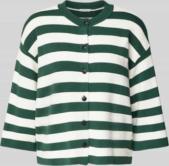 Tom Tailor Relaxed Fit Strickjacke aus Viskose-Mix in Dunkelgruen, Gr&ouml;&szlig;e L