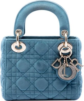 Dior Pre-owned Dior Mini Velvet Cannage Lady Dior Ladies RDBW3R4W1VVZB9F7