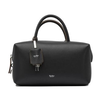 Max Mara Handbags, female, Black, Size: ONE SIZE Black Handbag with Double Handles