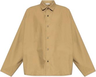Fear of God Cotton Canvas Overshirt - Heren - Casual Overhemden - Beige - M - Katoen - Overhemden