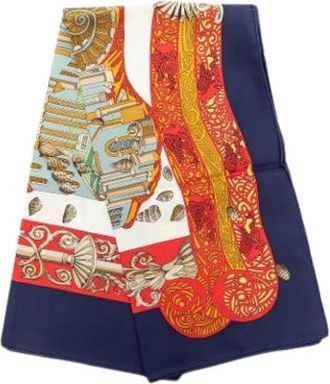 Herm&egrave;s Pre-owned LAtlantide Scarf - Dames - Vintage Accessoires - Veelkleurig - ONE Size - Vintage