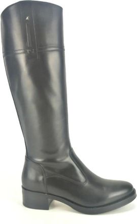Nero Giardini Hoge Laarzen - Dames - Hoge Laarzen - Zwart - 40 EU - Leer - Schoenen