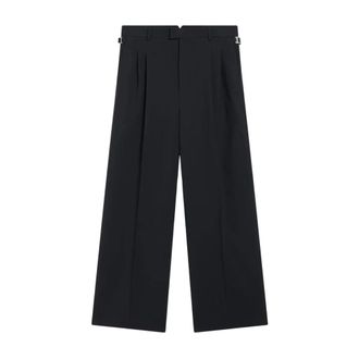 Ami Dames, Broeken, Grijs, Maat: M Wol