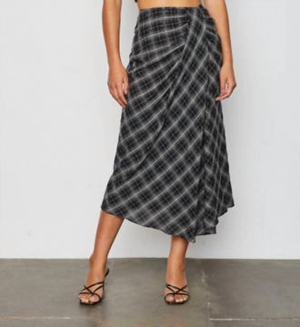 Bailey 44 Greer Skirt In Black Plaid