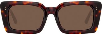 Linda Farrow NIEVE LFL1297 C2 Womens Sunglasses Tortoiseshell Size 55