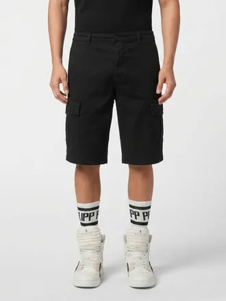 Philipp Plein Pantaloncini cargo in cotone con tasche multiple