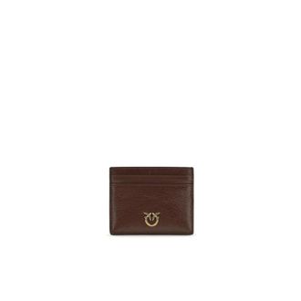 Pinko Wallets & Cardholders, female, Brown, Size: ONE SIZE Bos Taurus Wallet