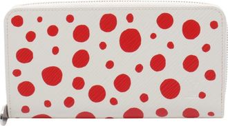 Louis Vuitton Blanc Red Color White Epi Leather Long Wallet (Bi-Fold) (Pre-Owned)