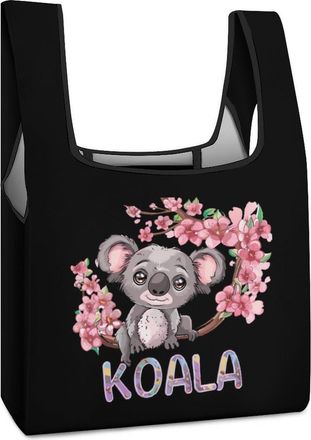 Generic Cute Koala Bear Shopping Bag Reusable Grocery Tote Bag Foldable Handbag for Travel Picnic