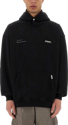 Represent Relaxed-Fit Black Hoodie With Bold Graphic