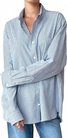 Emerson Fry Ryan Shirt In Cape Blue Stripe