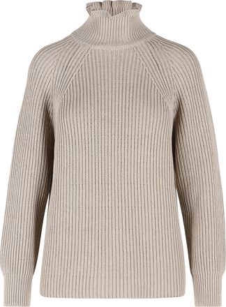 Max Mara Jersey extragrande de cordonetto de algod&oacute;n color arena Camino de Max Mara