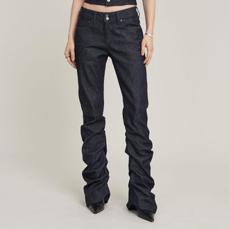 G-Star G-Staq Low Bootcut Jeans - Donkerblauw - Dames