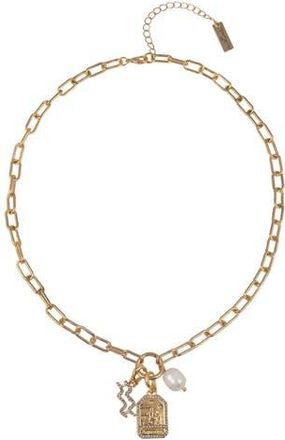 Hallmark Zodiac Pendant Necklace in Gold - Aquarius at Nordstrom, Size 18