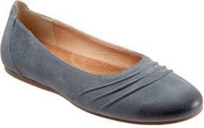 Softwalk Safi Flat in Denim Nubuck at Nordstrom Rack, Size 10.5