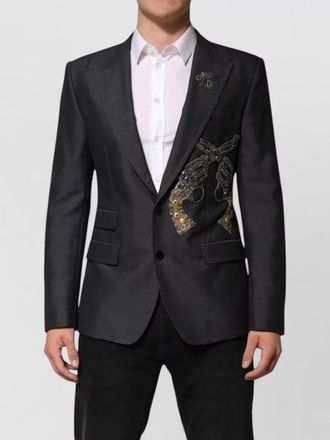 Dolce & Gabbana wool embroidered blazer