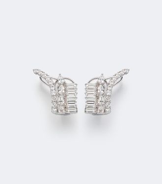 Yeprem Orecchini Y-Couture in oro bianco 18kt con diamanti