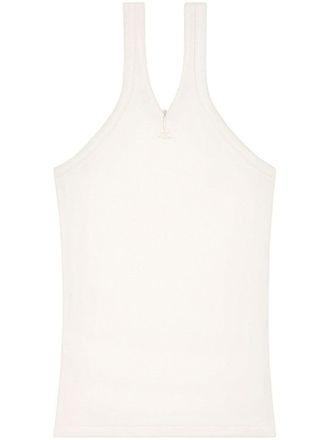 Courrèges Criss Cross Cotton Tank Top