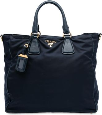 Prada Pre-owned Prada Saffiano Trimmed Tessuto Satchel Ladies 2DYQ6TKVSK0ZI1RH