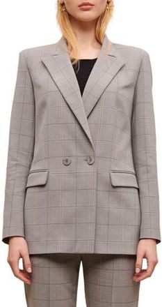 Maje Varreau Wool Blend Blazer in Grey at Nordstrom Rack, Size 10 Us / 42 Fr