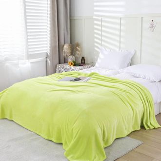 OEM C&oacute;moda Manta De Sof&aacute; De Piel Sint&eacute;tica, Manta De Lana De Color Liso Ultrasuave Y C&aacute;lida, Manta Tipo Coj&iacute;n Mullida Y C&oacute;moda, Adecuada Para Sof&aacute;s, Camas