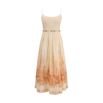 Zimmermann Multicolor Cotton Long Womens Dress