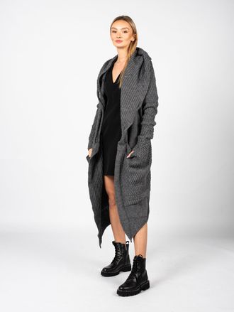 La Haine Inside Us La Haine Iside Us Cardigan Unisex-LM056 Vrouw Grijs