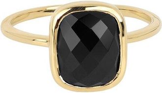 Tiramisu 14K Plated 2.70 ct. tw. Black Onyx Ring