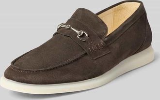 Henry Stevens Loafers aus Leder Modell Elia in Dunkelbraun, Gr&ouml;&szlig;e 41