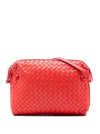 Bottega Veneta 2012-2025 Nappa Intrecciato Nodini crossbody bag - women - Nappa Leather - One Size - Red