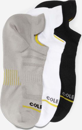 Cole Haan Mens 3-pair Zer&oslash;grand Baselayer Liner Socks - Grey