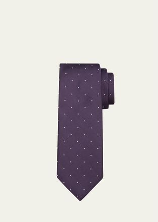 Tom Ford Mens Polka Dot Silk Tie