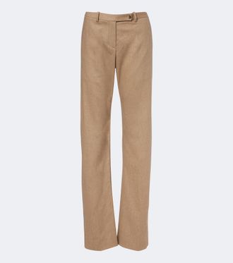 Khaite Hunter wool and cashmere straight pants