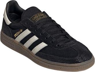 adidas Handball Spezial Sneaker in Black/cloud White/gold at Nordstrom, Size 10.5