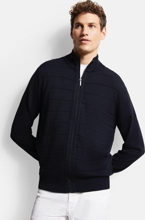 Bugatti Herren Vest met 3-D structuurstrepen