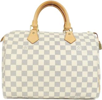 Louis Vuitton Azur Coated Canvas Boston Bag (Pre-Owned)
