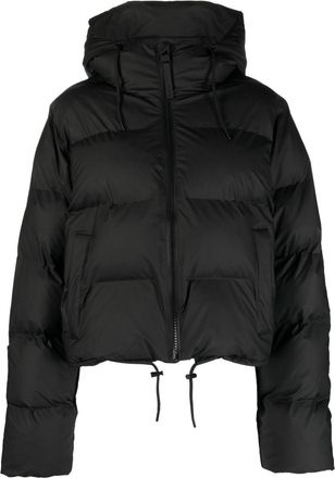 Rains W Alta hooded puffer jacket - women - Polyester/Polyester/Nylon/Polyurethane - S - Black