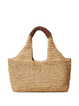 Twin-Set Borsa a spalla con logo - Toni neutri