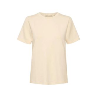 Inwear Tops, Dames, Beige, M, Polyester, Karmen T-Shirt - Whisper White