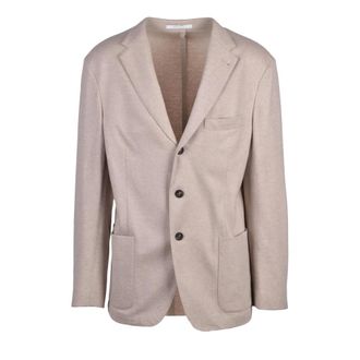 Eleventy Heren, Jassen, Beige, Maat: 2XL Wol