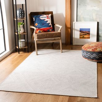 Safavieh Kilim Hand Made Area Rug, Ivory / Ivory Contemporary Style Non-Shedding