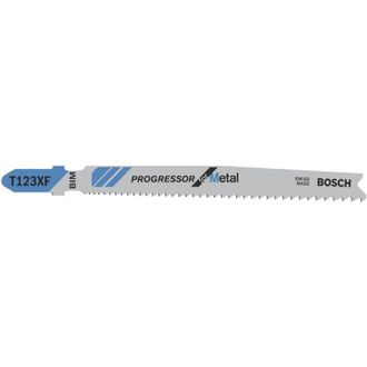 Bosch Pro Metal Grueso Y Delgado T123xf Hoja De Sierra De Calar 100 Mm 25 Uds. - 2608638474