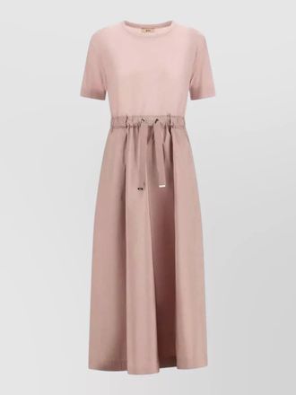 Herno midi dress crew neck short sleeves