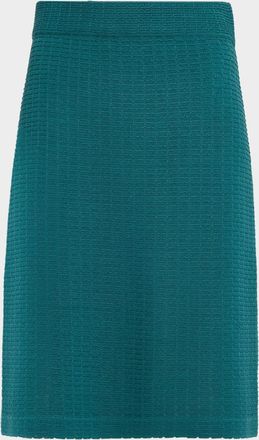 Misook Straight Textured Knit Skirt