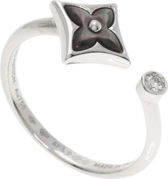 Louis Vuitton White Gold (18K) Band Ring (Pre-Owned)