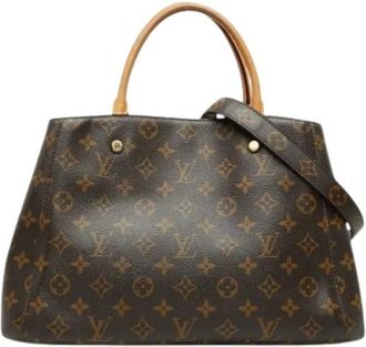Louis Vuitton Borsa Montaigne MM Pre-owned - - Pre-owned - Donna - Marrone - ONE SIZE