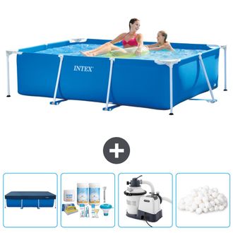 Intex Piscina Con Estructura Rectangular - 220x150x60 Cm - 7-piezas Scb63