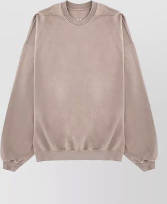 Rick Owens crew neck sweater decorative strap detail