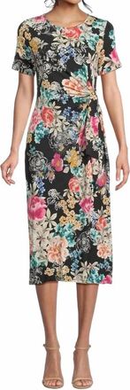 Johnny Was The Janie Favorite Side Tie Knit Dress In Lavilla Black